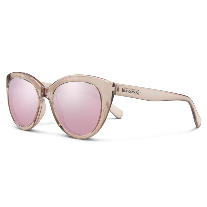 SunCloud Cityscape Transparent Taupe /Polarized Pink Gold Mirror