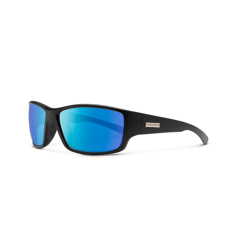 SunCloud Hull 207172 - Matte Black/Polarized Blue Mirror