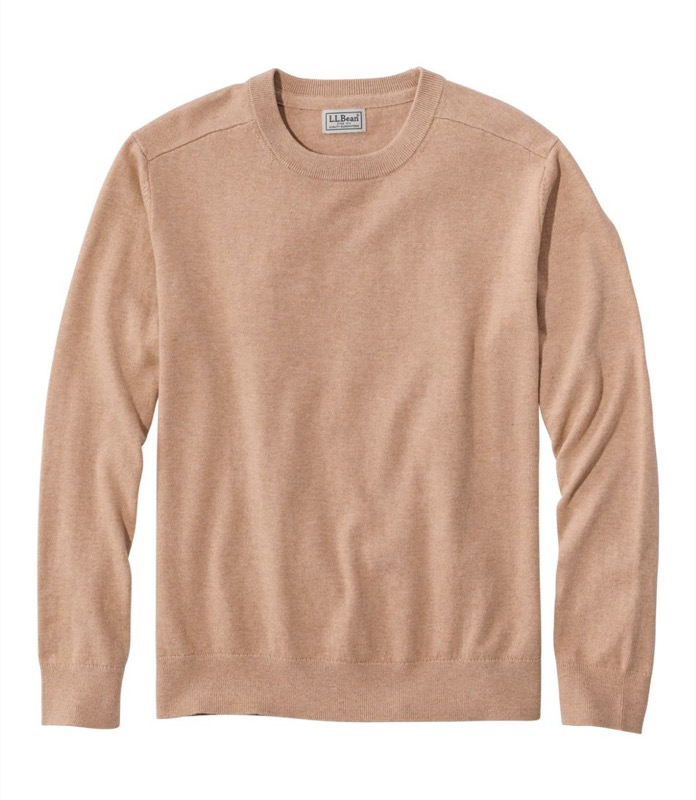 All Seasons Cotton Blend Crewneck Sweater Men's Regular