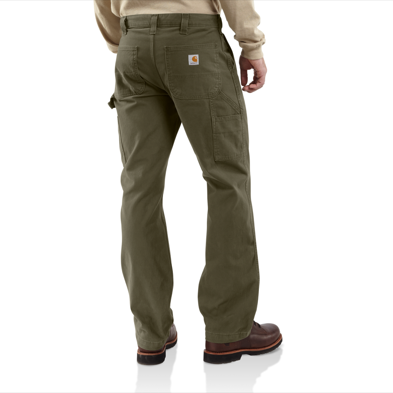 Carhartt B324ARG Mens Washed Twill Dungaree-Army Green