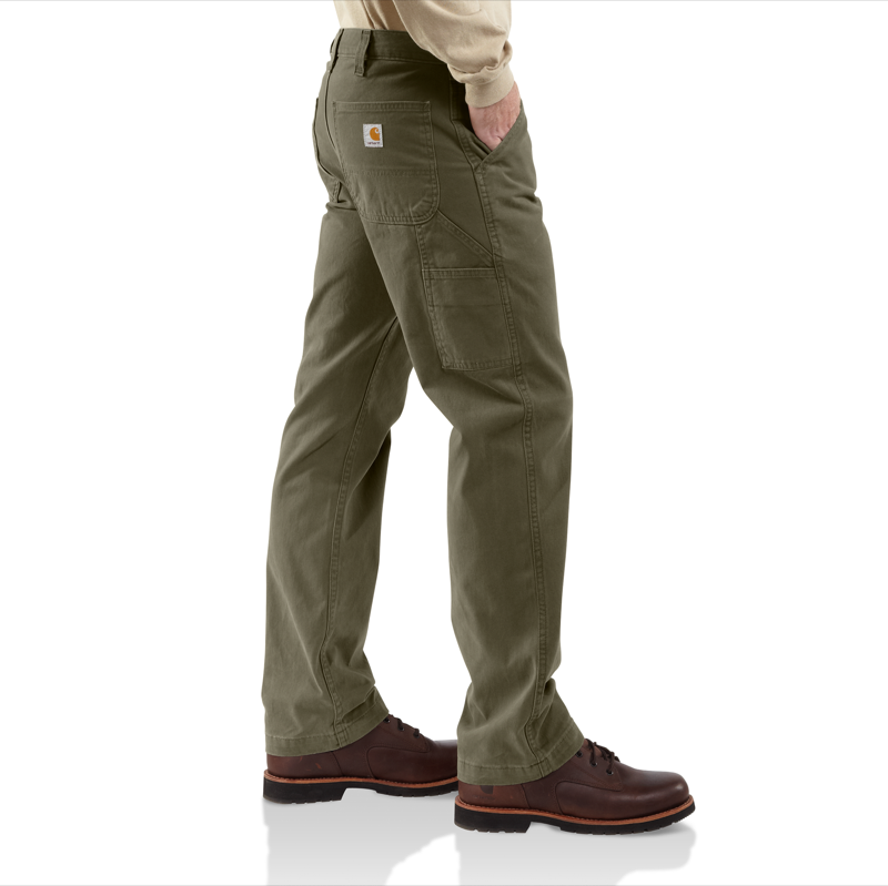 Carhartt B324ARG Mens Washed Twill Dungaree-Army Green