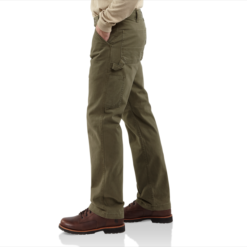 Carhartt B324ARG Mens Washed Twill Dungaree-Army Green