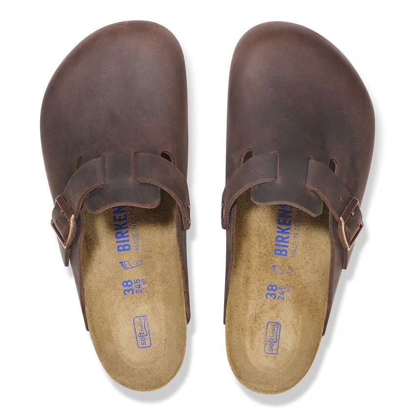 Birkenstock Boston Soft Footbed - Habana Oiled Leather 159711/3