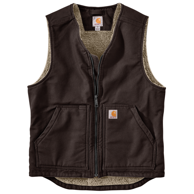 Carhartt 104394 Ms Washed Duck Sherpa Lined Vest