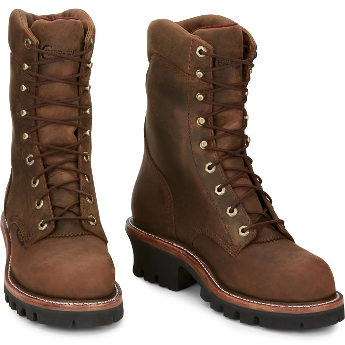 Chippewa 59407 Super DNA 9in,WP,SteelToe Logger Brown