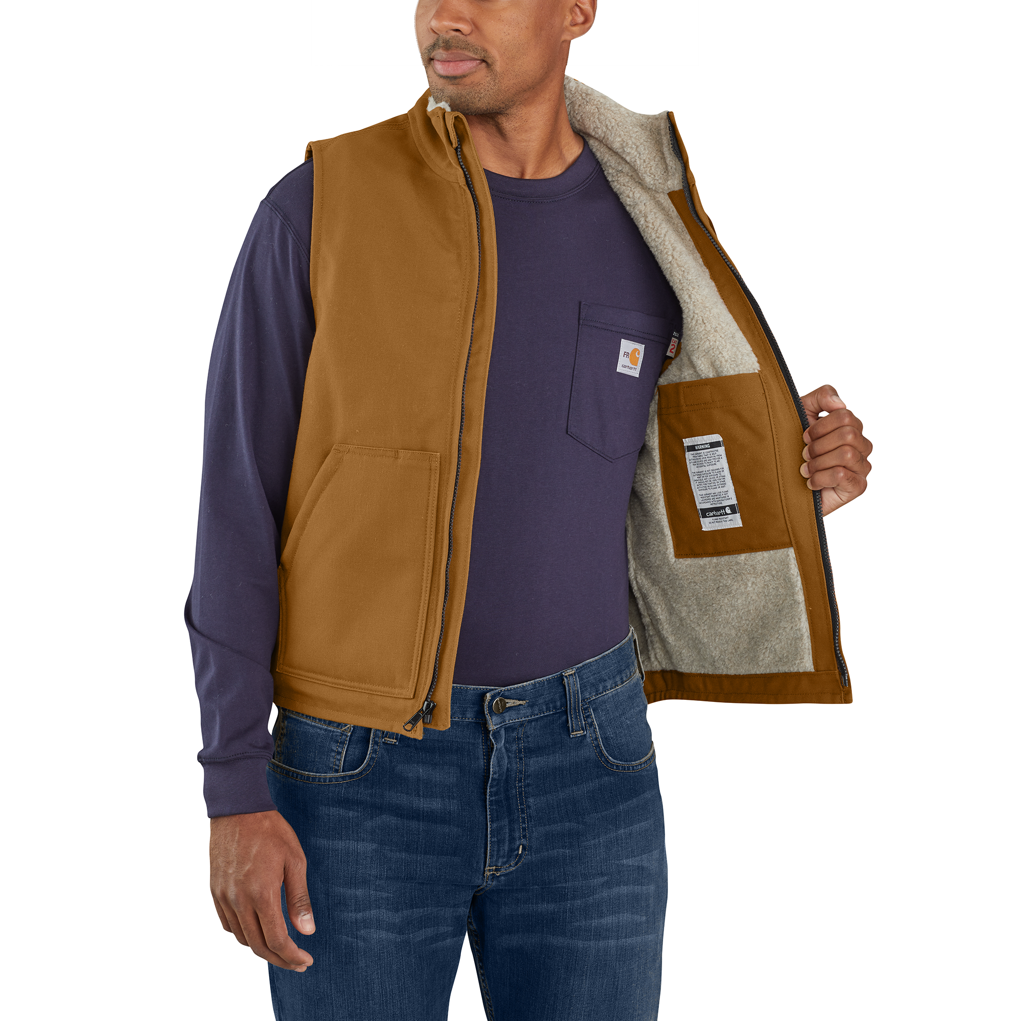 Carhartt 104981Flame-Resistant Duck Sherpa Lined Vest