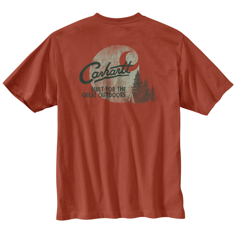 Carhartt 106777 M Rlxdft LW Sht Slv Camp Grphc Tshirt