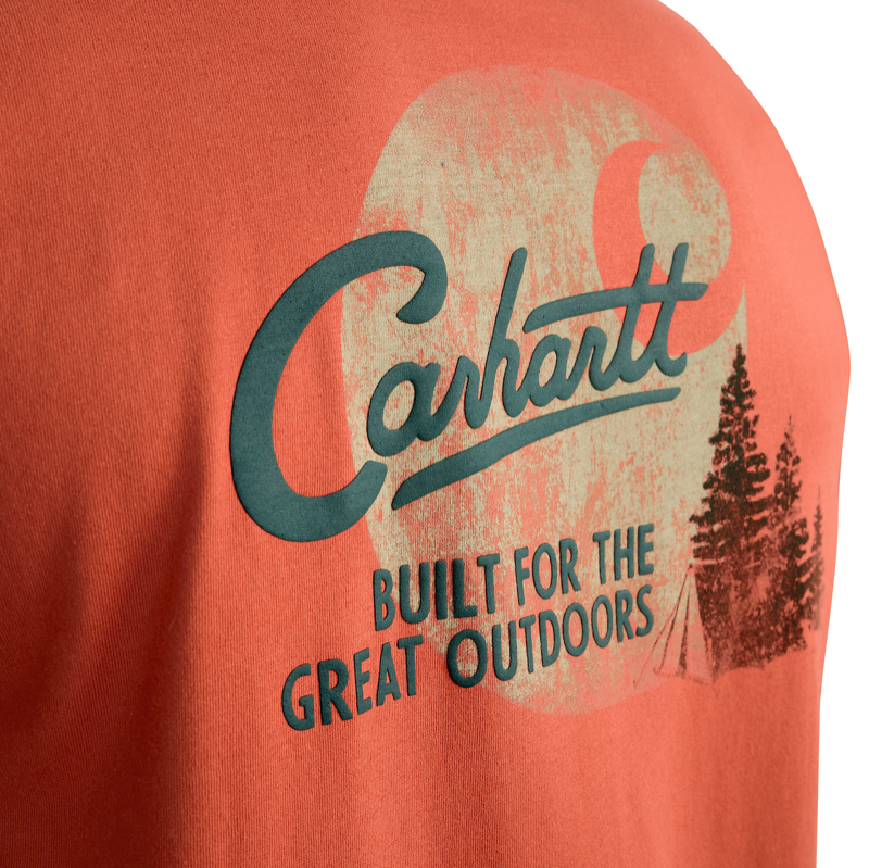 Carhartt 106777 M Rlxdft LW Sht Slv Camp Grphc Tshirt