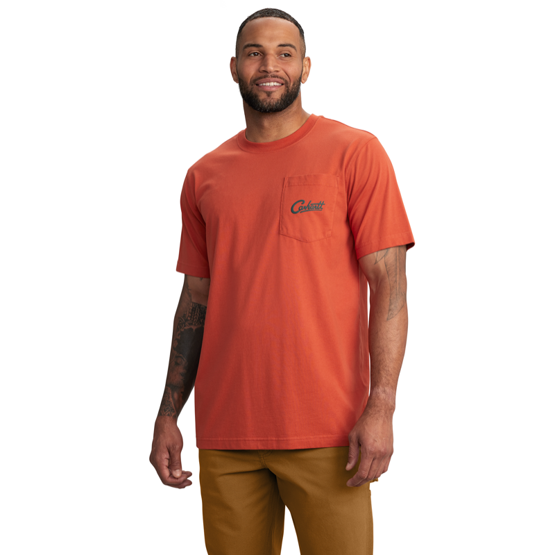 Carhartt 106777 M Rlxdft LW Sht Slv Camp Grphc Tshirt