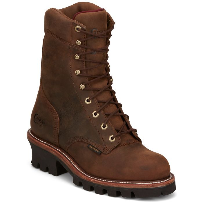 Chippewa 59408 Super DNA 9in,WP,400g Logger Brown