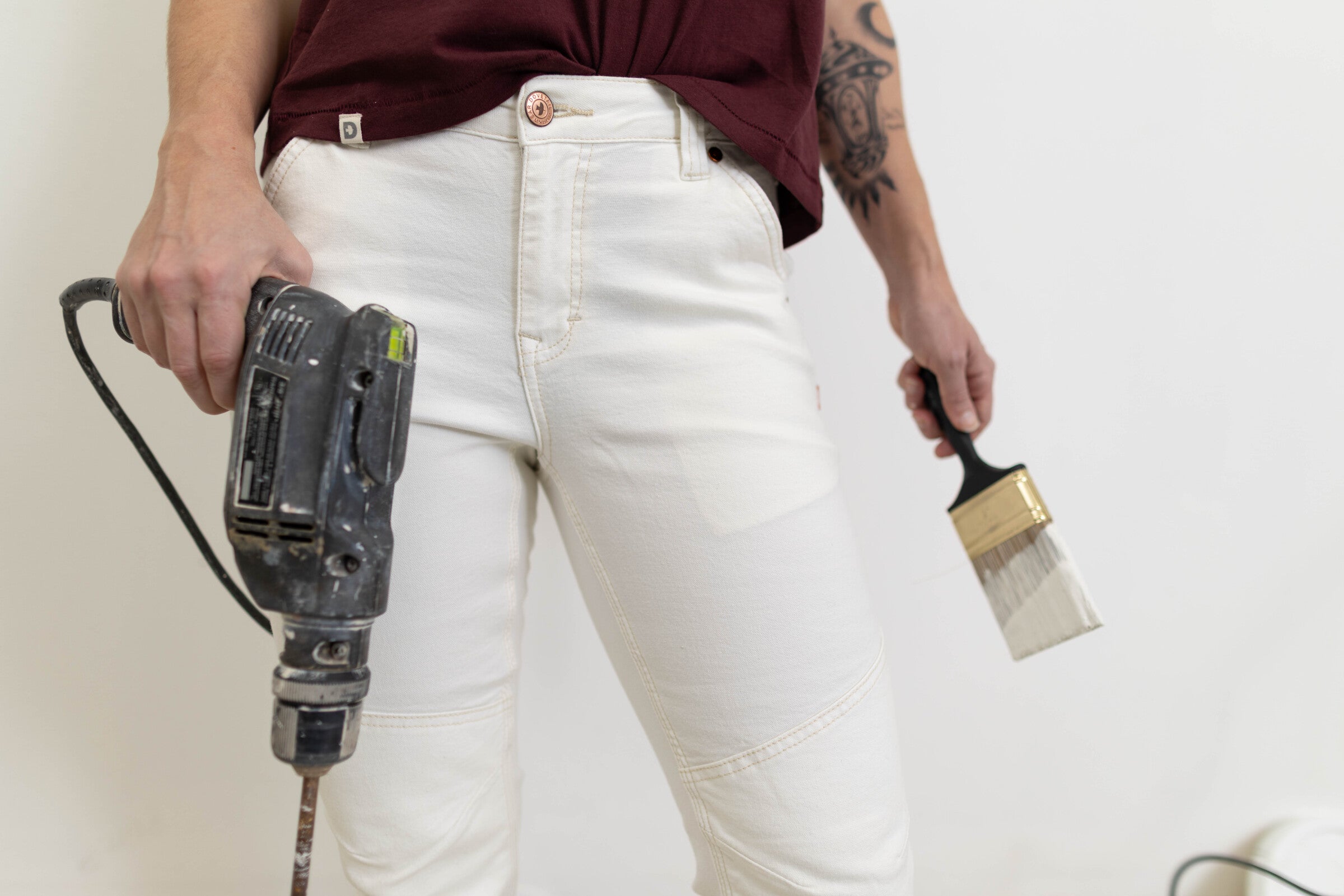 Dovetail DWS24P2C/100 GO TO Pants - White