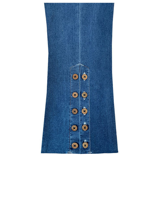 Ethyl P48BW Pull on Capri w/Button Back Hem