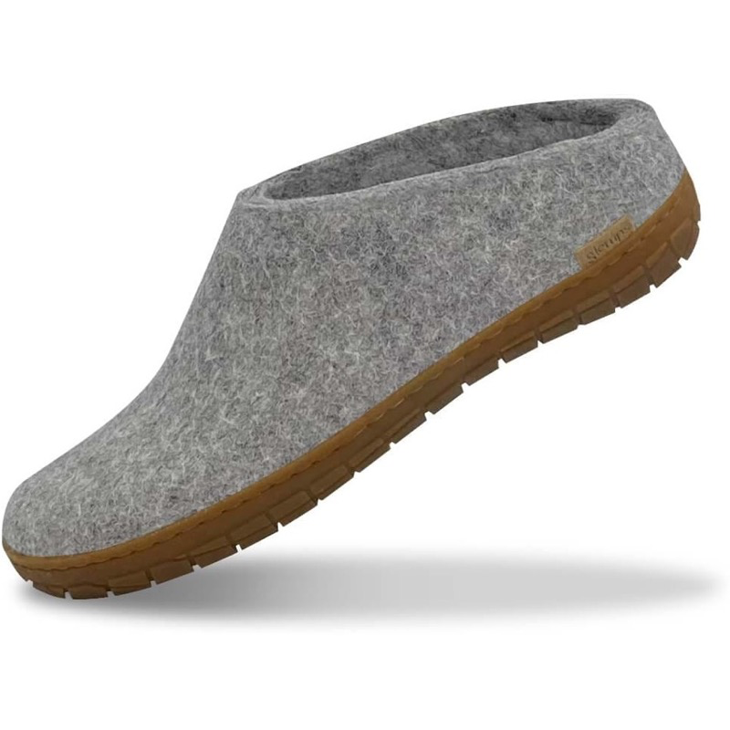 Glerups BR-01 Grey Slip-On W/ Natural Rubber Sole
