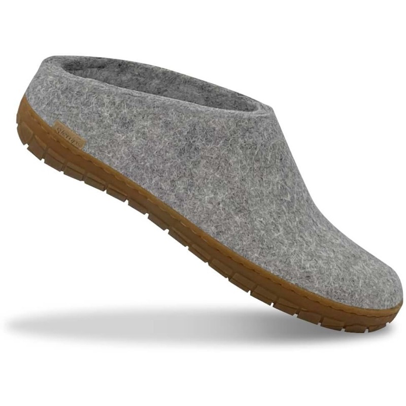 Glerups BR-01 Grey Slip-On W/ Natural Rubber Sole