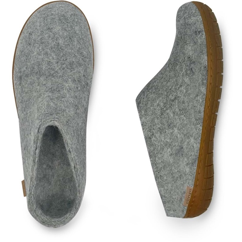 Glerups BR-01 Grey Slip-On W/ Natural Rubber Sole