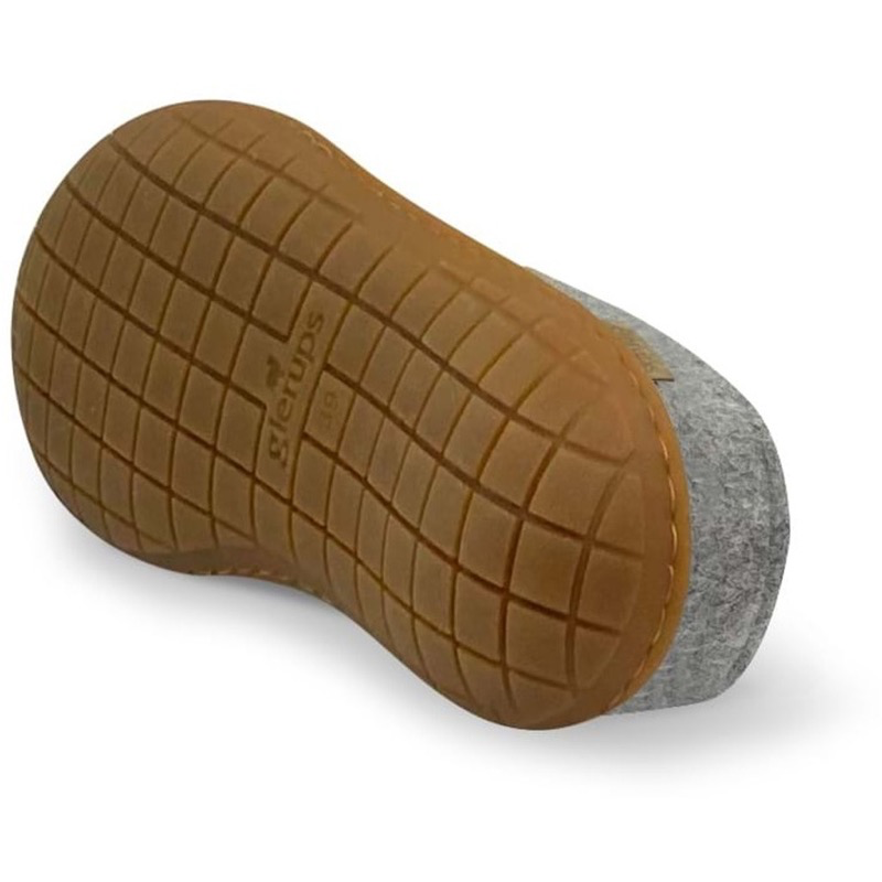 Glerups BR-01 Grey Slip-On W/ Natural Rubber Sole