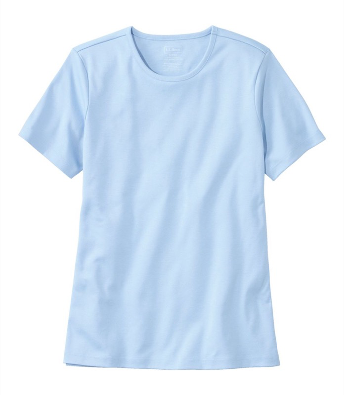 LLBean - Pima Crewneck Short-Sleeve Women's Regular - 207242