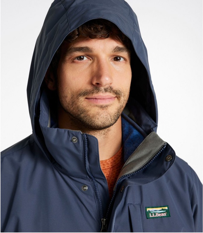 LL Bean 501838 Mens Bean Sweater Fleece 3 in 1 Jacket