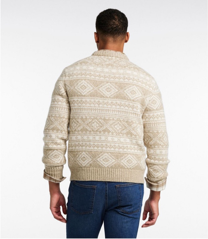 LL Bean 515581 Mens Bean's Classic Raggwool Crew Sweater