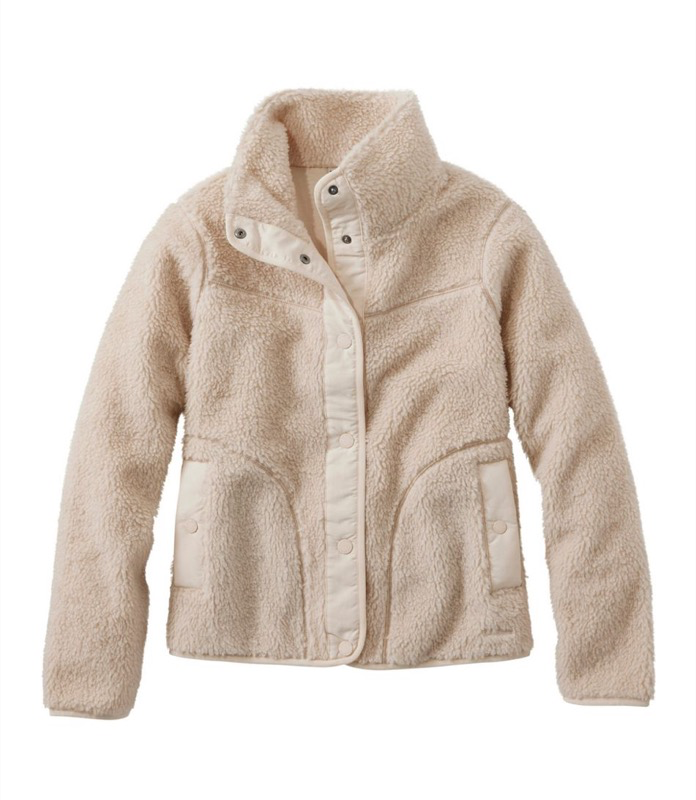 LL Bean 515832 Bean's Wmns Sherpa Fleece Jacket