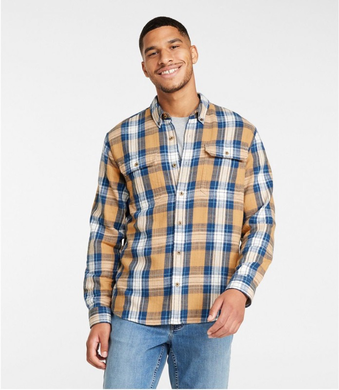 LL Bean 520381 Mens 1912 Field Flannel Shirt
