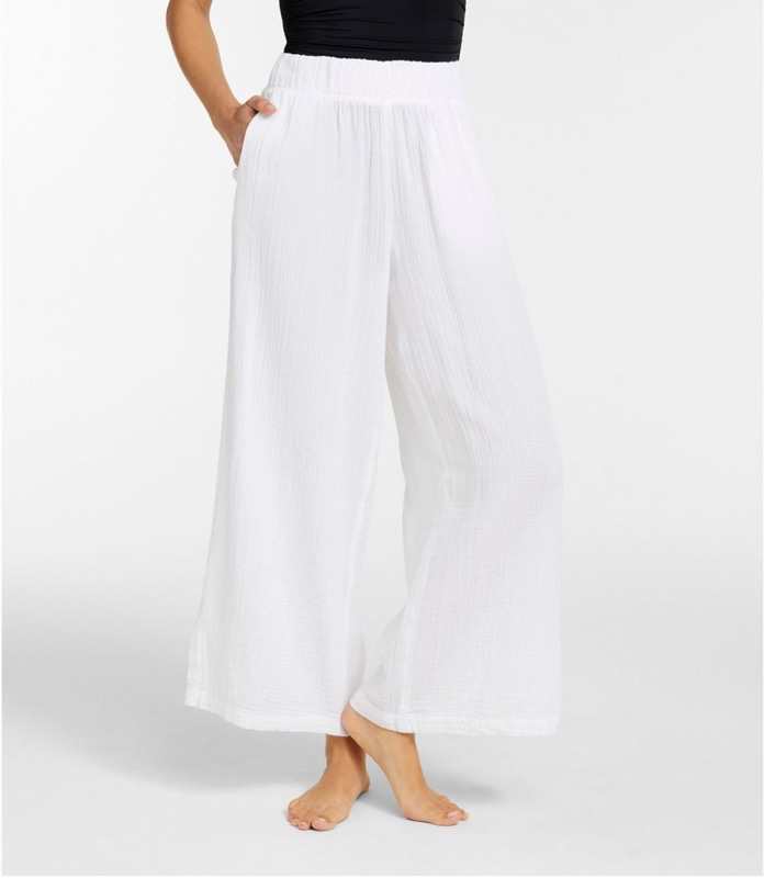 LL Bean Cloud Gauze Wide-Leg Pant Women's Regular - 523514