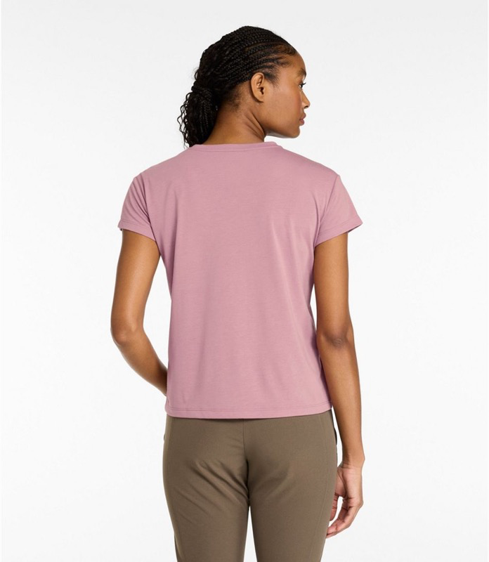 LL Bean - Mountainside V-Neck Pocket Tee Short Sleeve Women's Regular - 528530