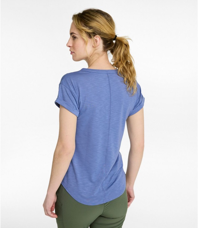 LL Bean - Streamside Tee Splitneck Short Sleeve - 509305