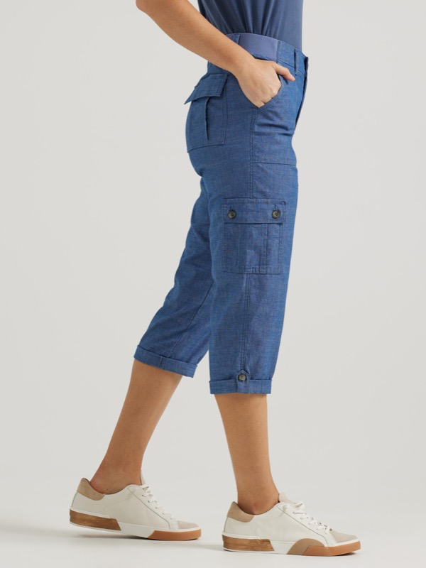 Lee 234-9737 Ws ULC Flex-to-go Cargo Capri - Chambray