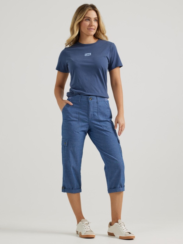 Lee 234-9737 Ws ULC Flex-to-go Cargo Capri - Chambray