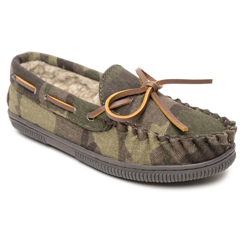 Minnetonka 48530 Kid's Pile Lined Hardsole - Camo