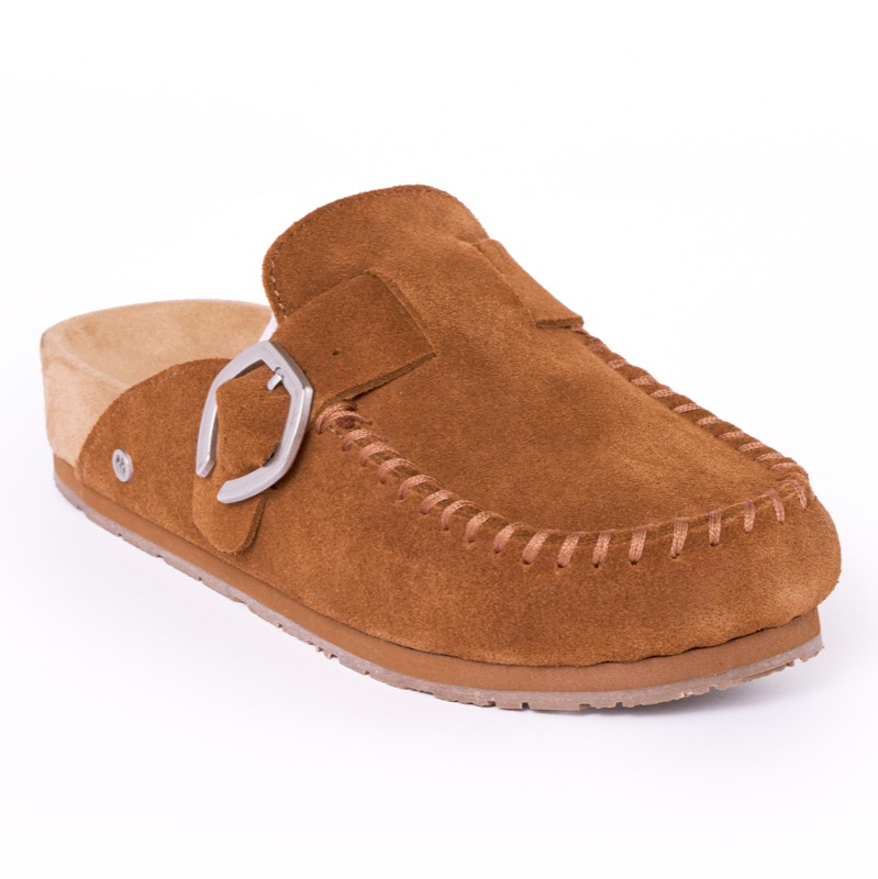 Minnetonka 6000901 Brown Buckle Clog