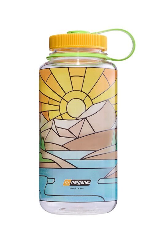 NALGENE WIDE MOUTH 32OZ SUSTAIN STAINED GLASS RIVER
