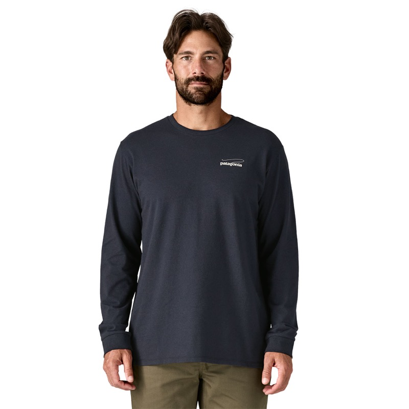 Patagonia 37819 M's L/S Casting Logo Responsibili-Tee