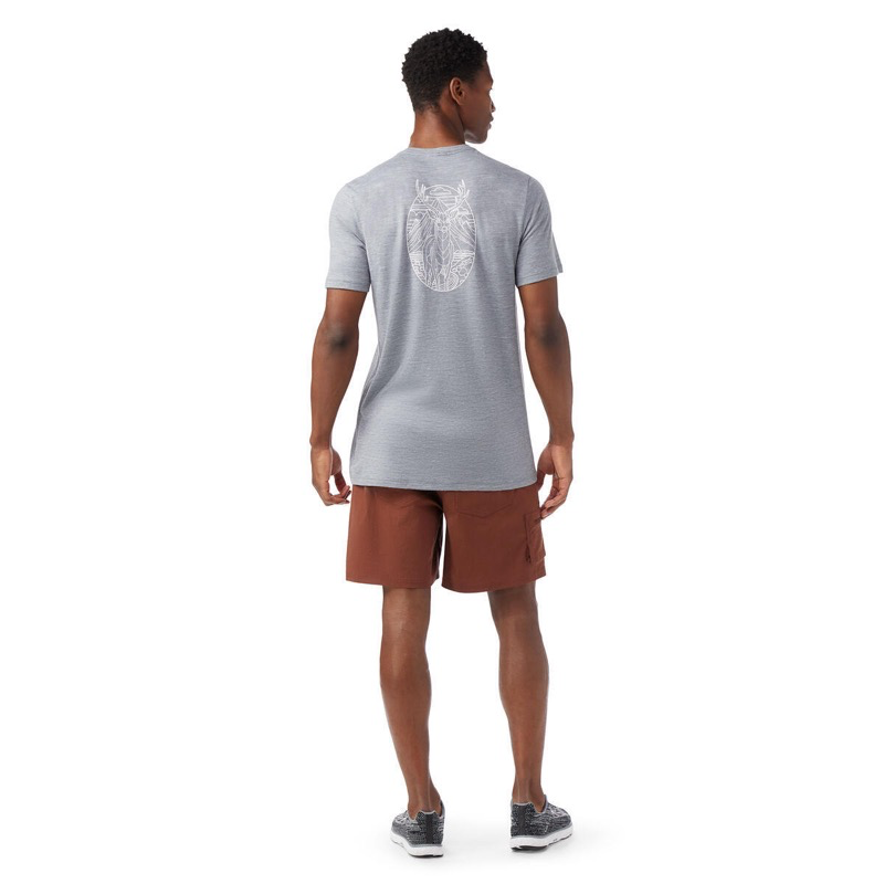 Smartwool SW002761Ms Stag Stare Merino/Hemp SS Graphic Tee