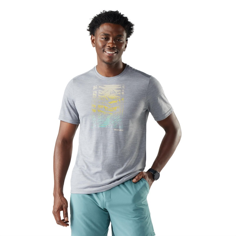 Smartwool SW003064 Ms Winding Trail Active Short Slv Graphic Tee