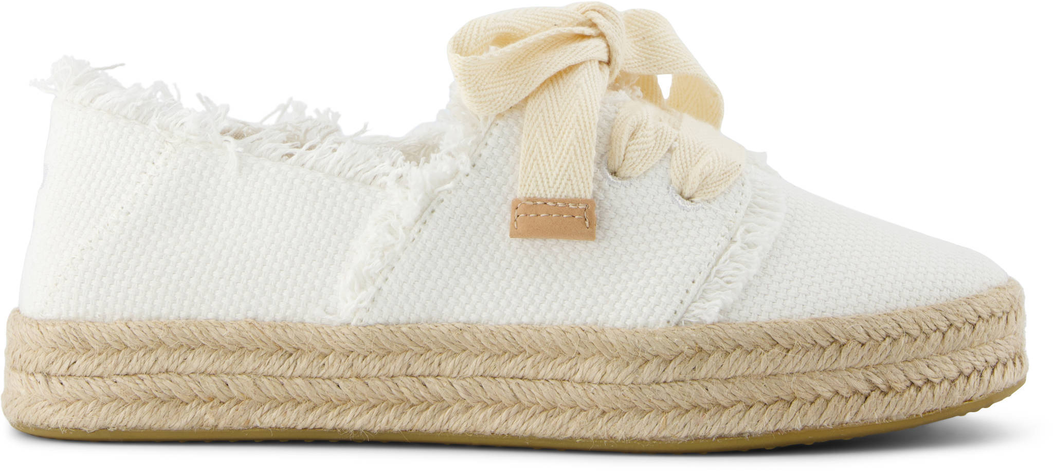 TOMS 10021879 Carolina Lace Up White Beachside Woven