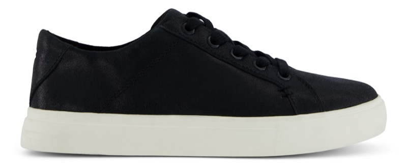 TOMS 10022648 Kameron Lace Up Black Metallic Suede