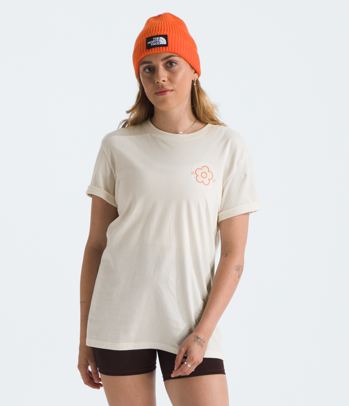 The North Face NF0A8B9Q Women's Short Slv Strange Colorful World Flower Field Tee—Graphic