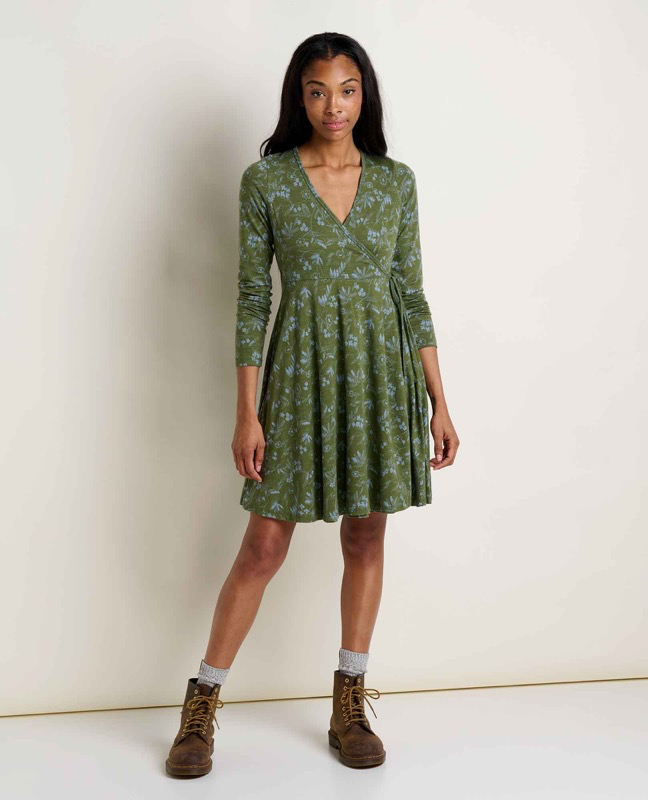 Toad & Co T1000007 Ws Freesia Wrap LS Dress