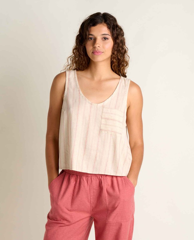Toad & Co T1112406 Ws Taj Hemp Button Back Tank