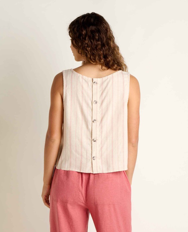 Toad & Co T1112406 Ws Taj Hemp Button Back Tank