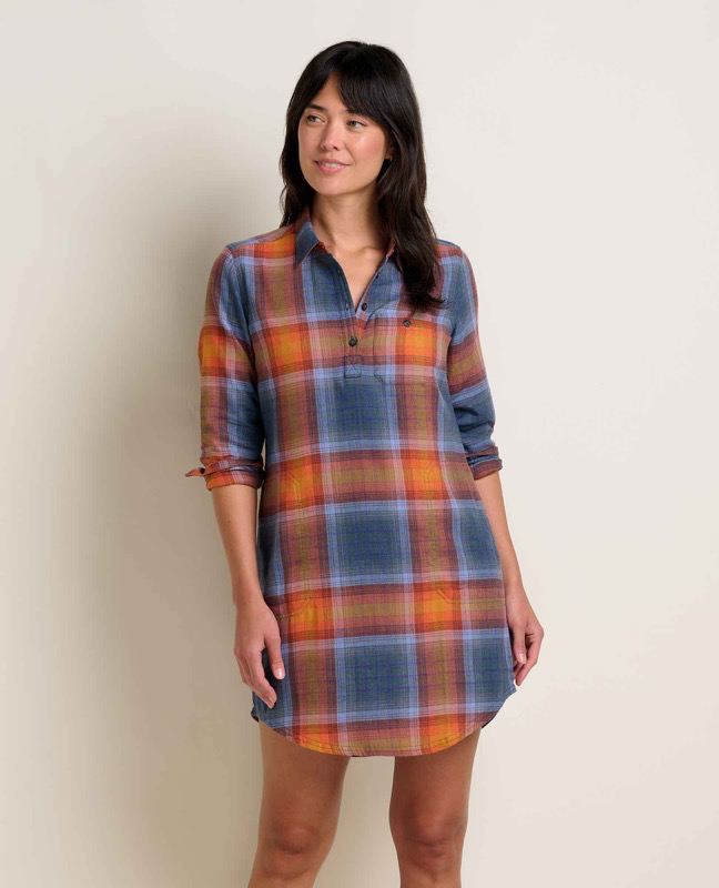 Women's Re-Form Popover Long Sleeve Dress Ink Ombre / S