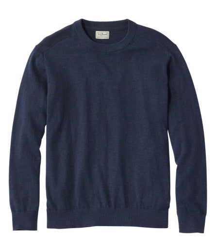 All Seasons Cotton Blend Crewneck Sweater Men's Regular