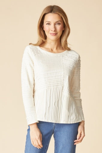 RIPPLE EFFECT SEAMED TEE F26H