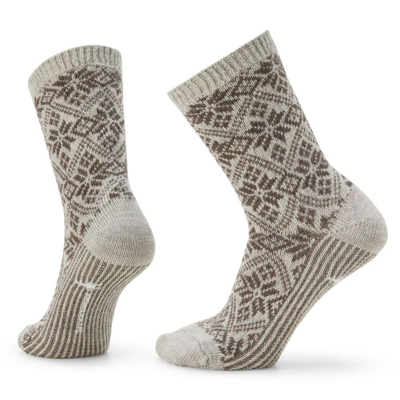 smartwool dress socks womens Smartwool Women's Everyday Traditional Snowflake Crew Socks, Tibetan Red / M