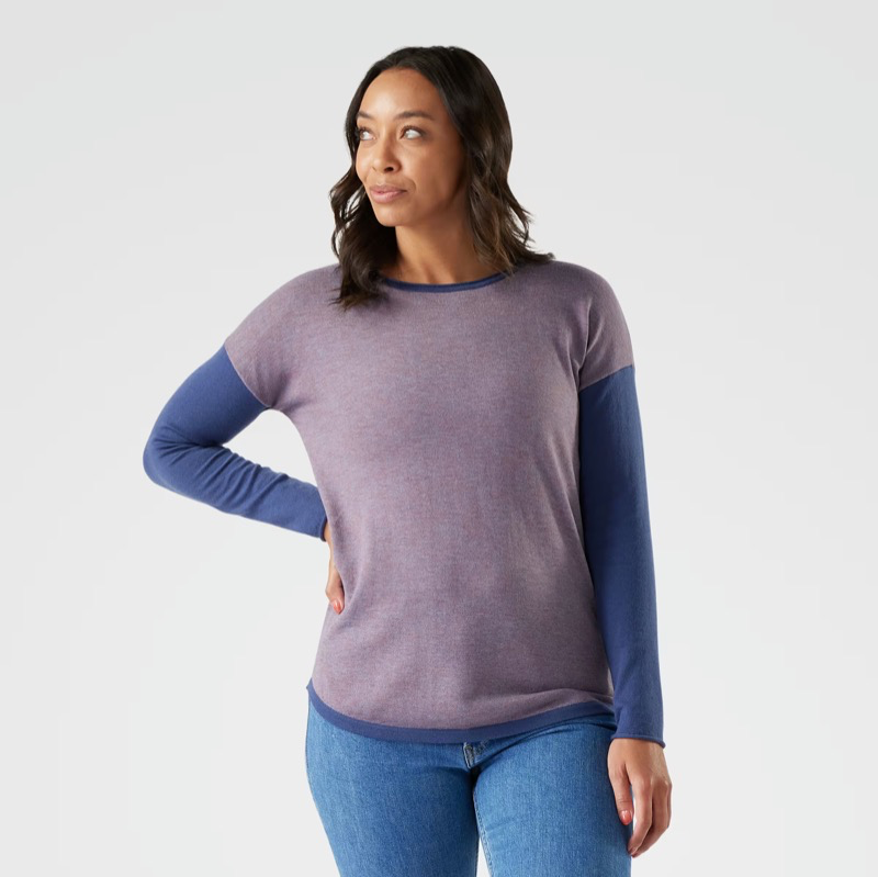 Smartwool SW016487 Ws Shadow Pine Colorblock Sweater