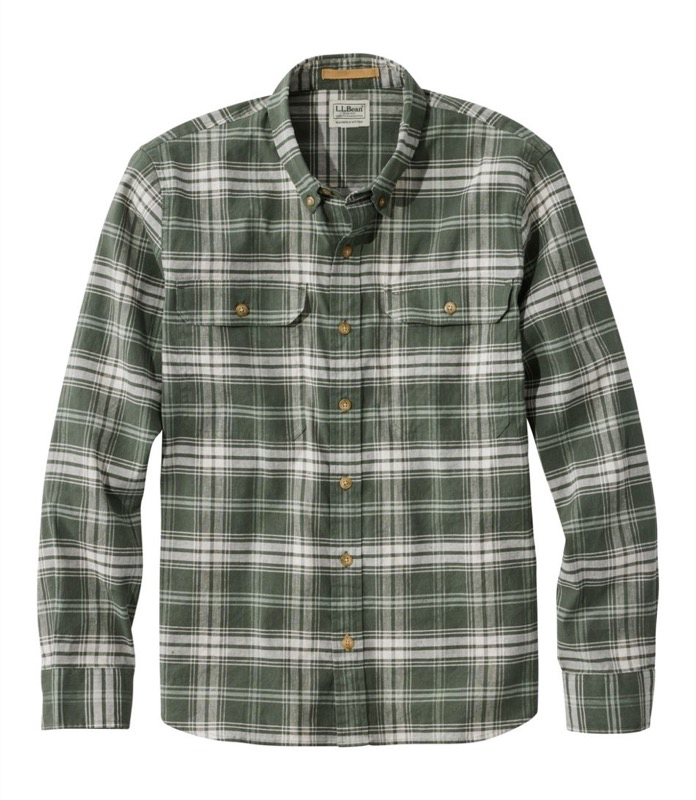 LL Bean Mens StoneCoast Cotton/Hemp LS shirt - 523179