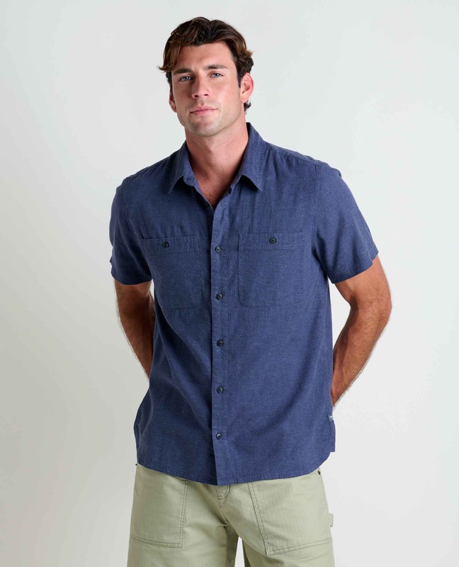 Toad & Co T2002204 Ms Taj Hemp Short Slv Shirt