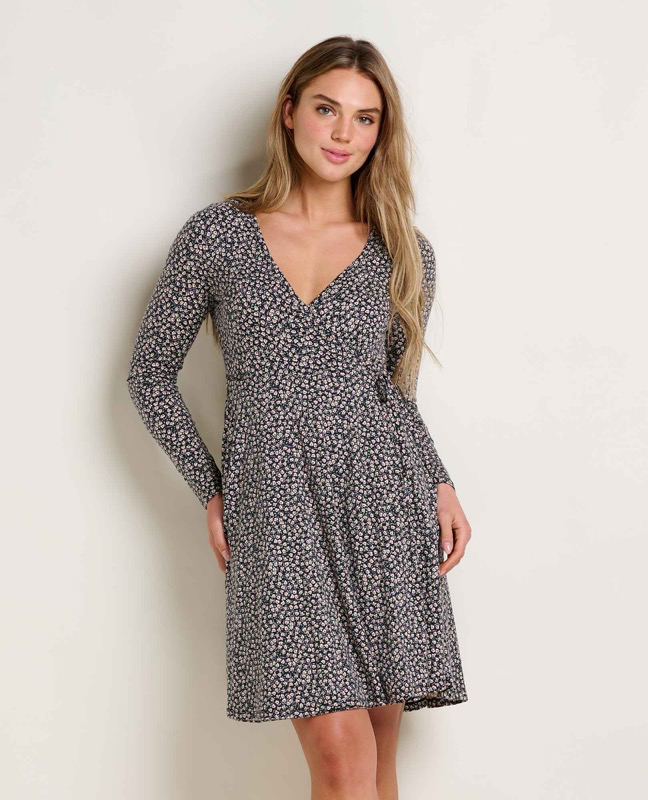 Toad & Co T1000007 Ws Freesia Wrap LS Dress